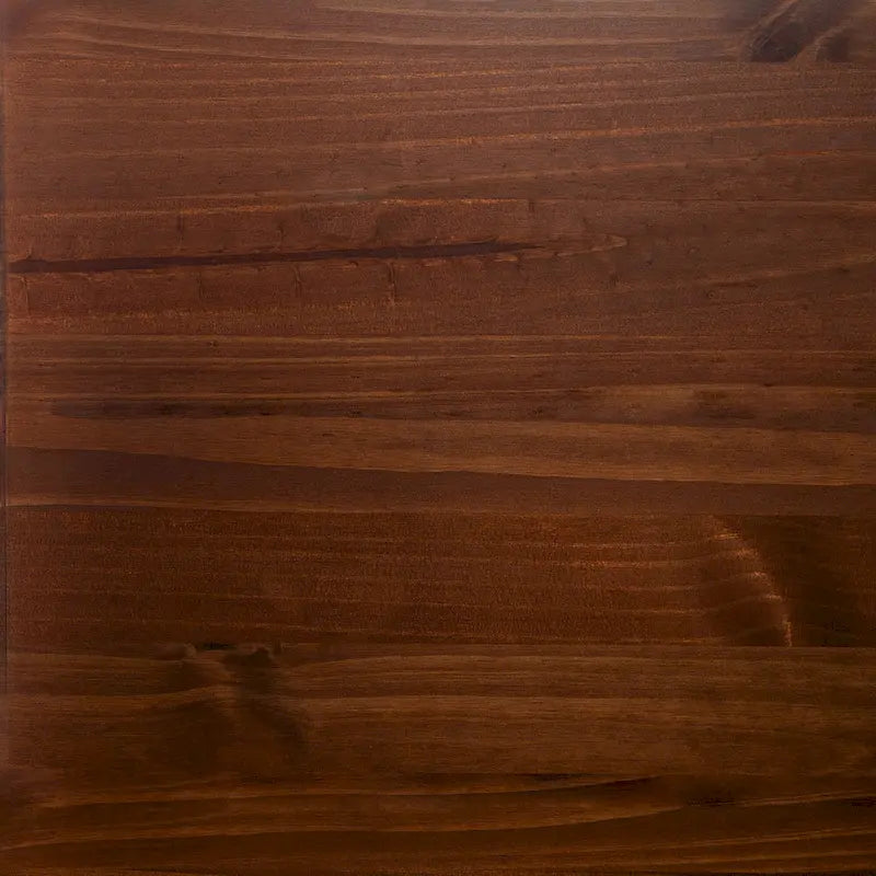 Cómoda de 6 cajones de madera maciza color caramelo/nogal con tiradores de metal, individual