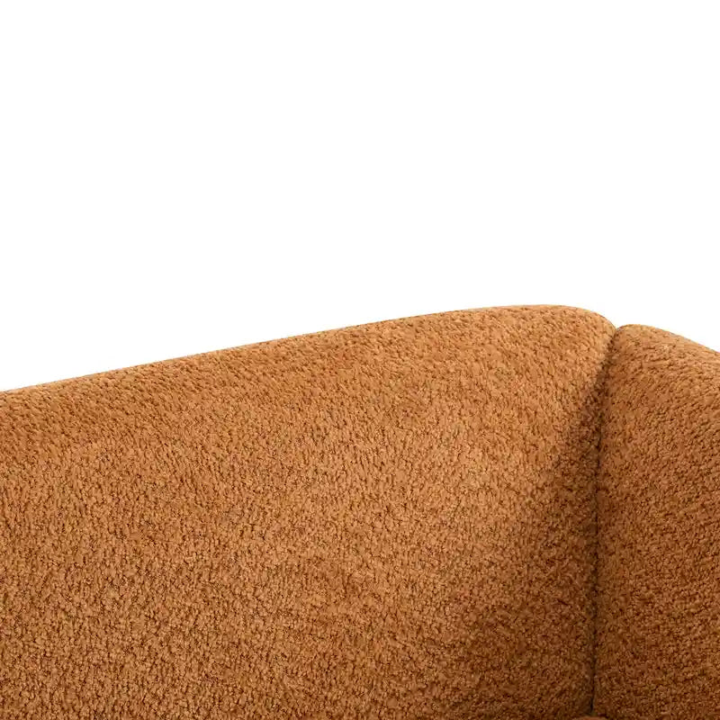 Sofá de 3 plazas Bouclé con patas de madera