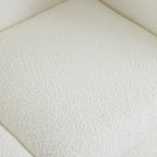 Sofá de 3 plazas Bouclé con patas de madera