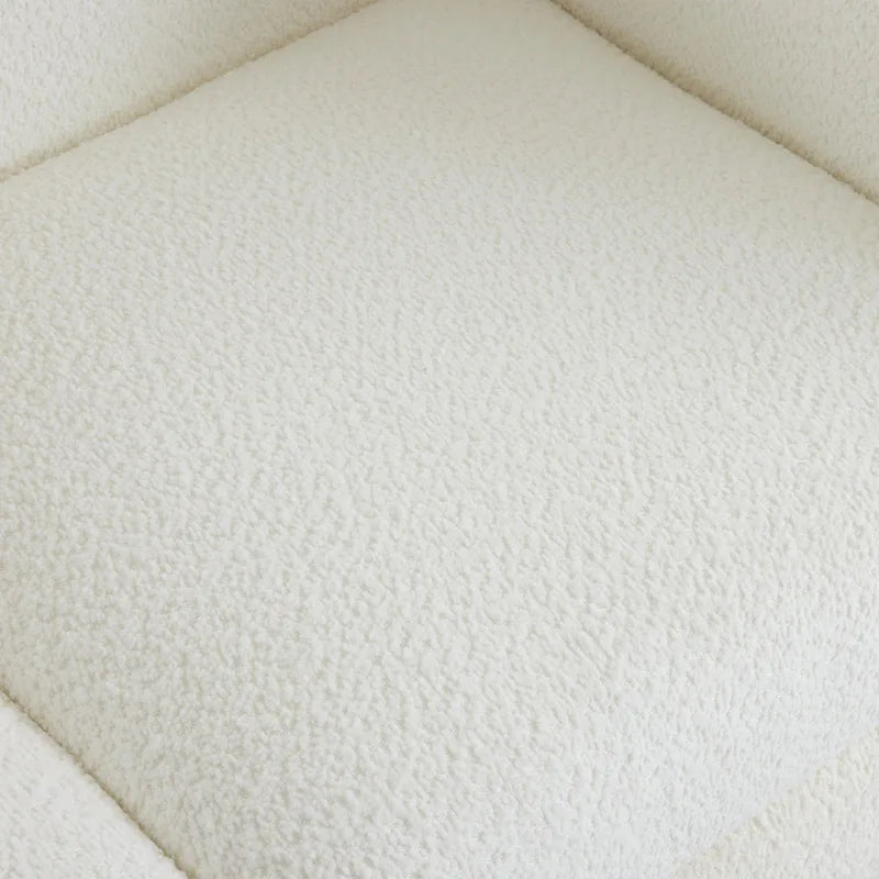 Sofá de 3 plazas Bouclé con patas de madera