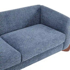 Sofá de 3 plazas Bouclé con patas de madera
