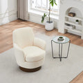Sillón giratorio Barrel – Beige / Gris oscuro / Marrón / Azul / Gris, Individual, 360°