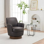 Sillón giratorio Barrel – Beige / Gris oscuro / Marrón / Azul / Gris, Individual, 360°