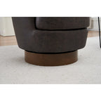 Sillón giratorio Barrel – Beige / Gris oscuro / Marrón / Azul / Gris, Individual, 360°