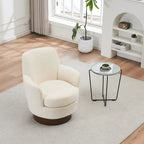 Sillón giratorio Barrel – Beige / Gris oscuro / Marrón / Azul / Gris, Individual, 360°