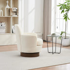 Sillón giratorio Barrel – Beige / Gris oscuro / Marrón / Azul / Gris, Individual, 360°