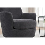 Sillón giratorio Barrel – Beige / Gris oscuro / Marrón / Azul / Gris, Individual, 360°