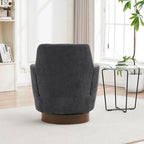 Sillón giratorio Barrel – Beige / Gris oscuro / Marrón / Azul / Gris, Individual, 360°
