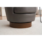 Sillón giratorio Barrel – Beige / Gris oscuro / Marrón / Azul / Gris, Individual, 360°