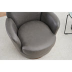 Sillón giratorio Barrel – Beige / Gris oscuro / Marrón / Azul / Gris, Individual, 360°