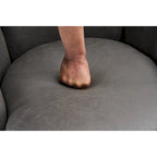 Sillón giratorio Barrel – Beige / Gris oscuro / Marrón / Azul / Gris, Individual, 360°
