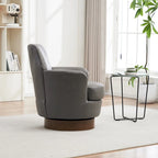 Sillón giratorio Barrel – Beige / Gris oscuro / Marrón / Azul / Gris, Individual, 360°