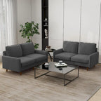 Sofá de dos plazas de terciopelo blanco / jengibre / azul marino / gris / amarillo con patas de madera