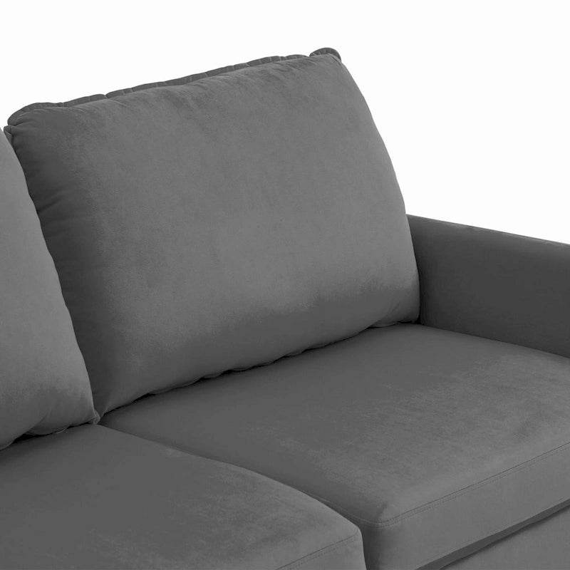 Sofá de dos plazas de terciopelo blanco / jengibre / azul marino / gris / amarillo con patas de madera