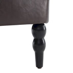 Sillón decorativo tapizado con botones y almohada lumbar | Azul lago / Gris / Beige / Marrón | Un asiento