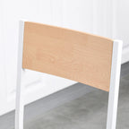 Juego de mesa de comedor cuadrada blanca de 3 piezas para 2