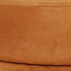 Puf otomano redondo de terciopelo para 1 persona – rosa, gris, naranja, negro (terciopelo y terciopelo de oso)