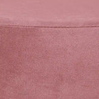 Puf otomano redondo de terciopelo para 1 persona – rosa, gris, naranja, negro (terciopelo y terciopelo de oso)
