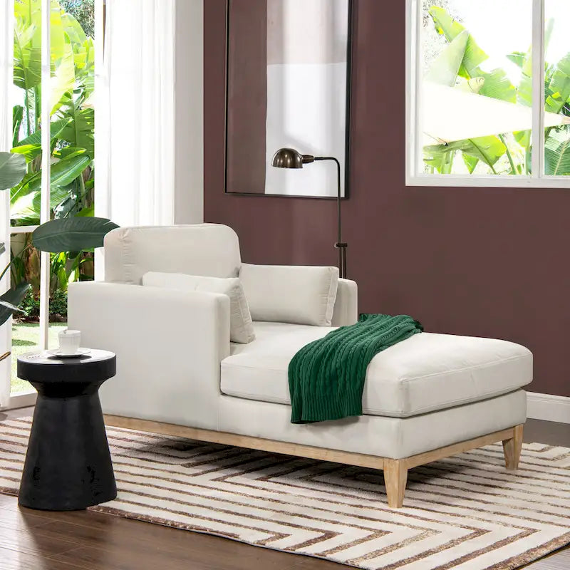 Diván de terciopelo de alto rendimiento verde oliva / beige francés / marrón oscuro, 1 asiento