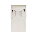 Diván de terciopelo de alto rendimiento verde oliva / beige francés / marrón oscuro, 1 asiento