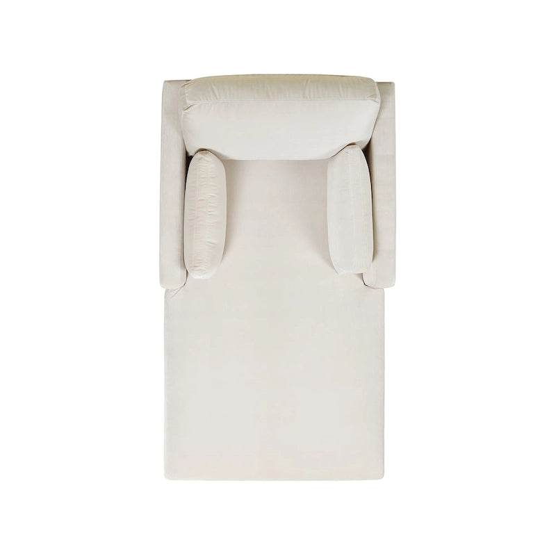 Diván de terciopelo de alto rendimiento verde oliva / beige francés / marrón oscuro, 1 asiento