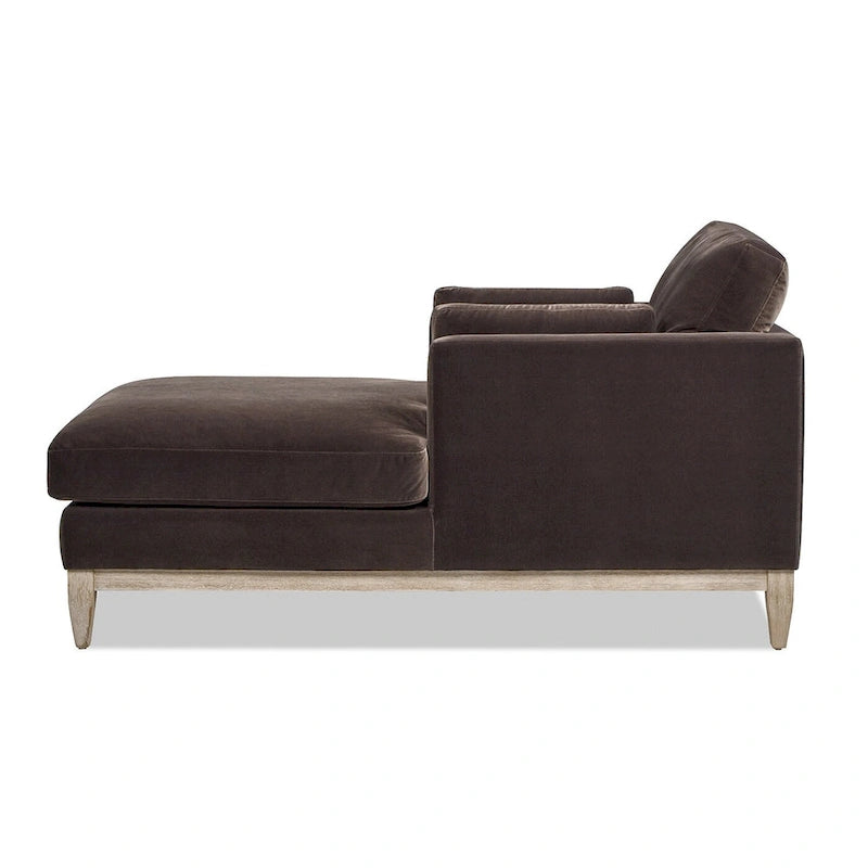 Diván de terciopelo de alto rendimiento verde oliva / beige francés / marrón oscuro, 1 asiento