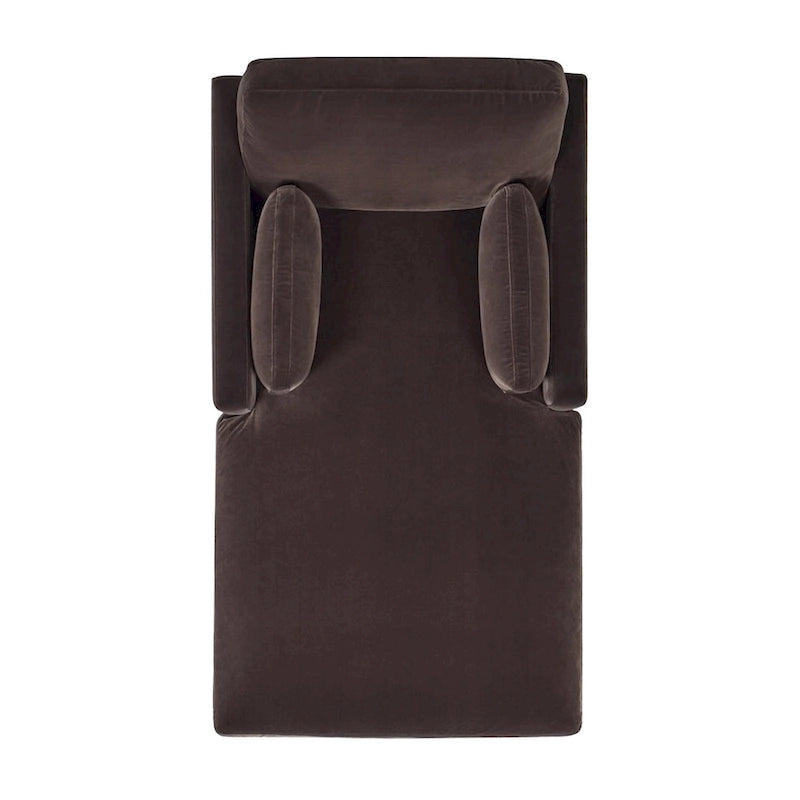 Diván de terciopelo de alto rendimiento verde oliva / beige francés / marrón oscuro, 1 asiento