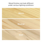 Escritorio de madera natural / blanco / gris / arcilla con 2 estantes, individual, 120-140 cm