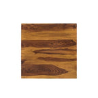 Mesa de centro cuadrada de madera maciza Honey Walnut para 1