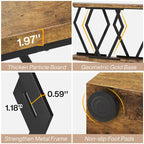 Mesa consola rectangular de mármol sintético blanco y dorado, montaje para 1 persona