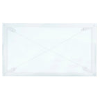 Mesa auxiliar con superficie de cristal, plateado/blanco/negro/dorado – Asiento individual, 22" An. x 13" Pr. x 25" Al.