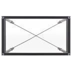 Mesa auxiliar con superficie de cristal, plateado/blanco/negro/dorado – Asiento individual, 22" An. x 13" Pr. x 25" Al.