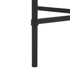 Mesa auxiliar con superficie de cristal, plateado/blanco/negro/dorado – Asiento individual, 22" An. x 13" Pr. x 25" Al.