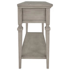 Mesa consola retro con 3 cajones, en azul marino/blanco antiguo/gris lavado/espresso, requiere montaje de 1 persona