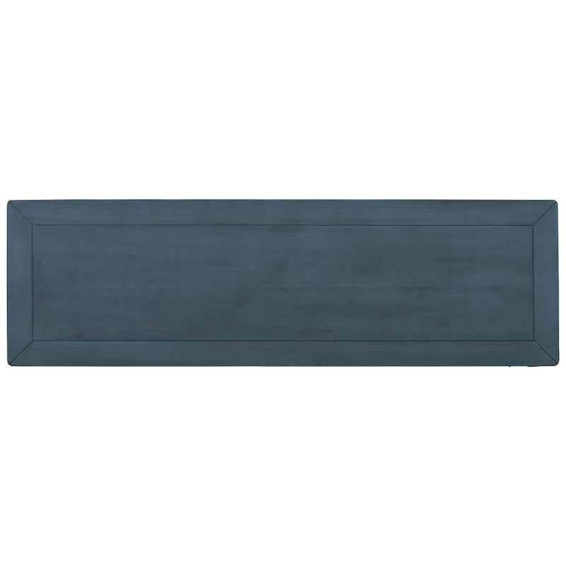 Mesa consola retro con 3 cajones, en azul marino/blanco antiguo/gris lavado/espresso, requiere montaje de 1 persona