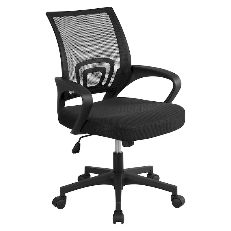 Silla de oficina ergonómica giratoria con respaldo de malla – Gris oscuro / Rojo / Gris / Azul / Negro / Morado, Unidad