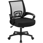 Silla de oficina ergonómica giratoria con respaldo de malla – Gris oscuro / Rojo / Gris / Azul / Negro / Morado, Unidad