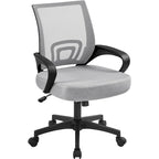Silla de oficina ergonómica giratoria con respaldo de malla – Gris oscuro / Rojo / Gris / Azul / Negro / Morado, Unidad