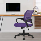 Silla de oficina ergonómica giratoria con respaldo de malla – Gris oscuro / Rojo / Gris / Azul / Negro / Morado, Unidad