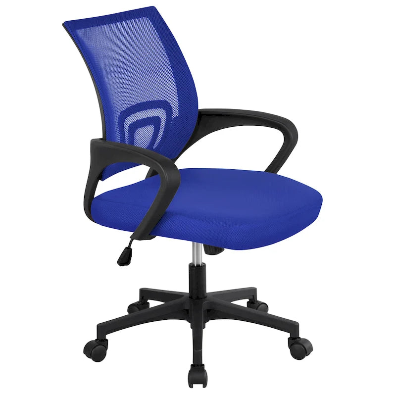 Silla de oficina ergonómica giratoria con respaldo de malla – Gris oscuro / Rojo / Gris / Azul / Negro / Morado, Unidad