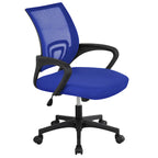 Silla de oficina ergonómica giratoria con respaldo de malla – Gris oscuro / Rojo / Gris / Azul / Negro / Morado, Unidad