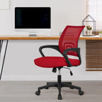 Silla de oficina ergonómica giratoria con respaldo de malla – Gris oscuro / Rojo / Gris / Azul / Negro / Morado, Unidad