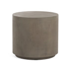 Mesa Auxiliar Redonda de Concreto para Exterior, para 1 Persona