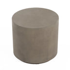 Mesa Auxiliar Redonda de Concreto para Exterior, para 1 Persona