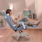Silla Gaming Negra/Rosa con Orejas de Gato y Reposapiés, Reclinable, para 1 Persona